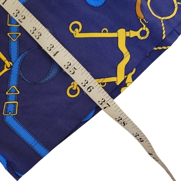 J. McLaughlin Catalina Cloth Horse Bit Equestrian Saddle Western Con Swing Dress - Picture 7 of 11